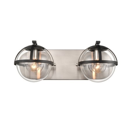 Davenay 16'' Wide 2-Light Vanity Light - Satin Nickel -  ELK HOME, 18641/2